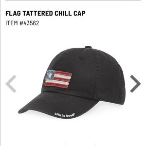 FLAG TATTERED CHILL CAP-life is good hat